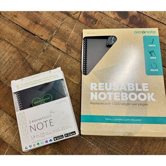 Lot of 2x NIP unused rocketbook rocket book notebooks nwot LG & Small - Picture 1 of 5